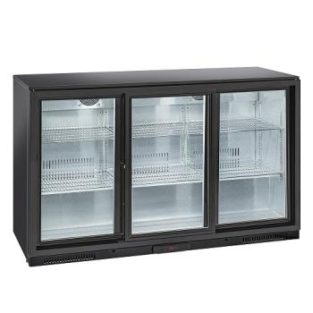 WR-TAB3-S3 TABS3/D-R2 (25) Back Bar Flaschenkühlschränk, 3 Schiebetüren, 343 Liter